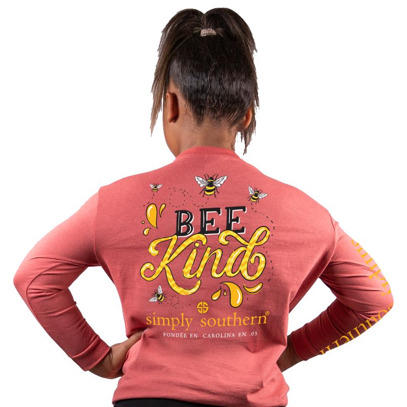 SALE Simply Southern Preppy Bee Kind - Adult & Kids T-Shirts, Sweatshirts & Hoodies apparel design preview 2