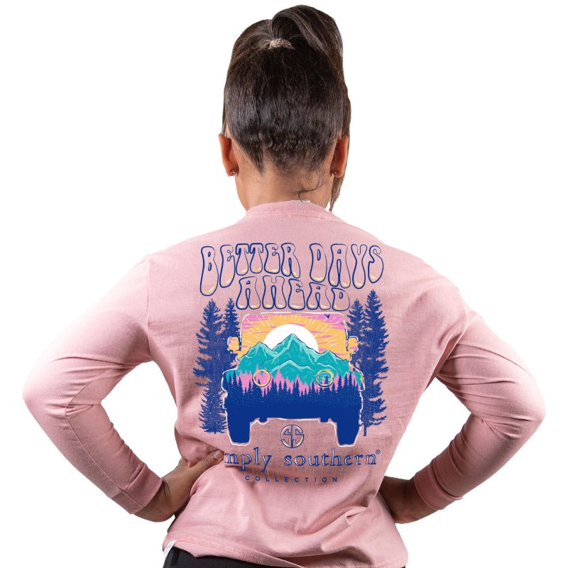 SALE Simply Southern Better Days Mountains - Adult & Kids T-Shirts, Sweatshirts & Hoodies apparel design preview 2