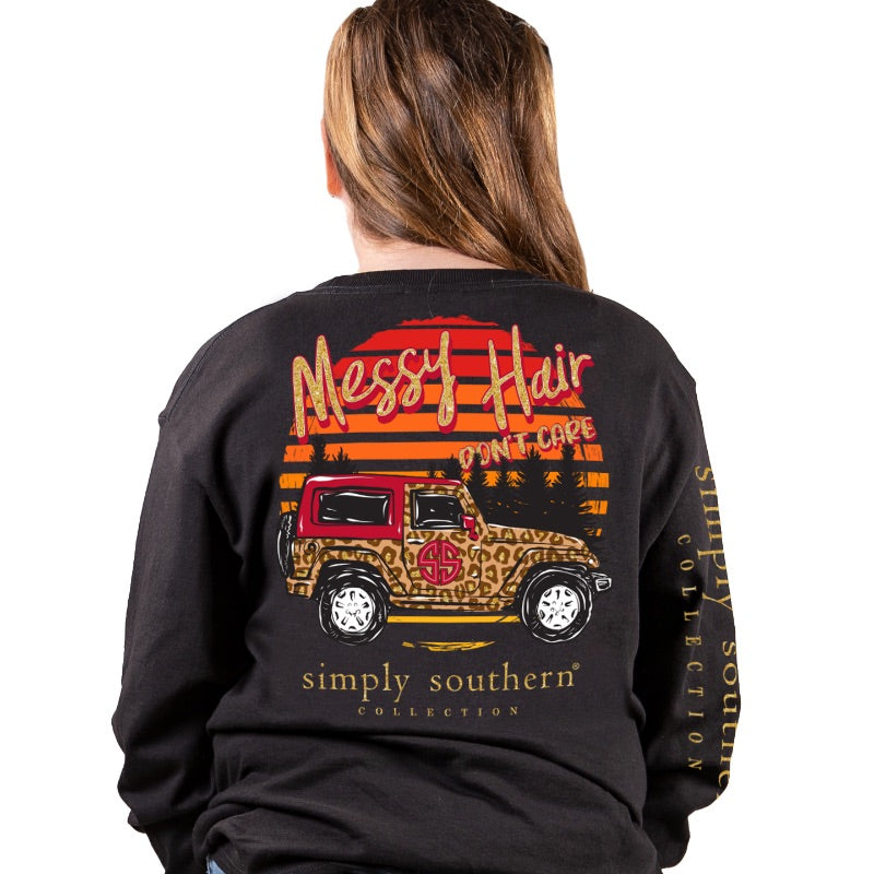 Simply Southern Messy Hair - Adult & Kids T-Shirts, Sweatshirts & Hoodies apparel design preview 2