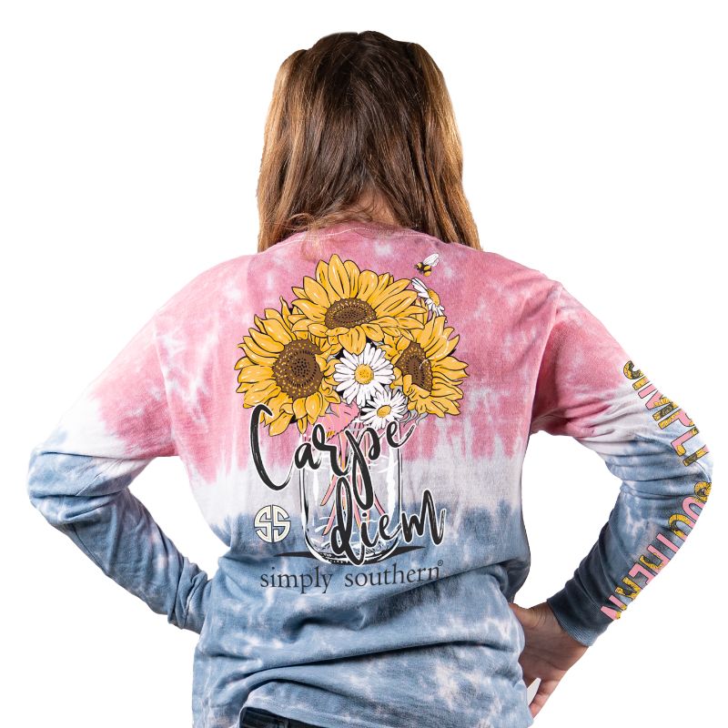 SALE Simply Southern Preppy Carpe Diem Sunflowers - Adult & Kids T-Shirts, Sweatshirts & Hoodies apparel design preview 2