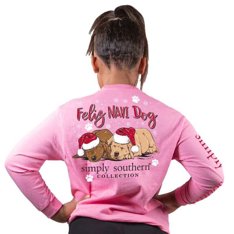SALE Simply Southern Feliz Navi Dog Holiday - Adult & Kids T-Shirts, Sweatshirts & Hoodies apparel design preview 2