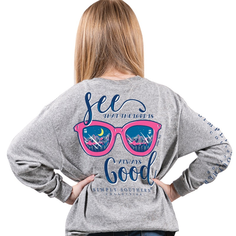 SALE Simply Southern Lord Is Always Good Glasses - Adult & Kids T-Shirts, Sweatshirts & Hoodies apparel design preview 2