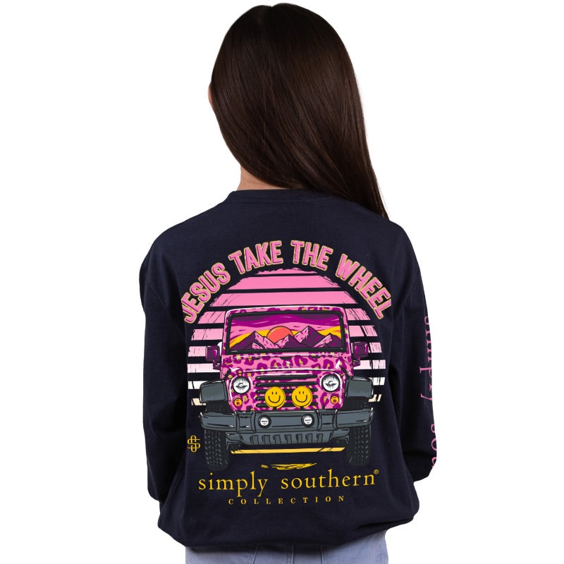 SALE Simply Southern Jesus Take The Wheel - Adult & Kids T-Shirts, Sweatshirts & Hoodies apparel design preview 2
