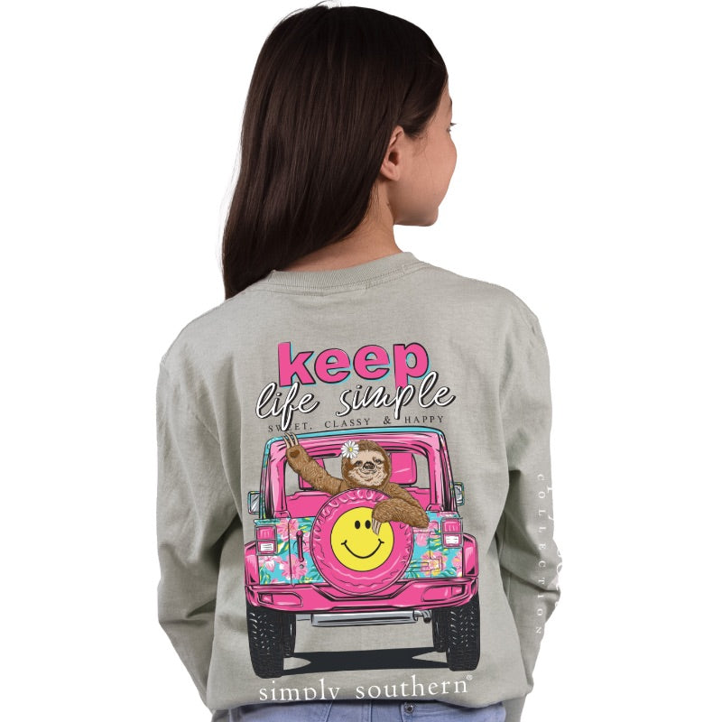 SALE Simply Southern Keep Life Simple Sloth - Adult & Kids T-Shirts, Sweatshirts & Hoodies apparel design preview 2