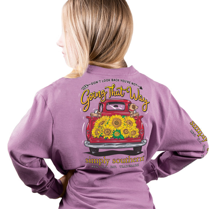 SALE Simply Southern Preppy Look Sunflower Truck - Adult & Kids T-Shirts, Sweatshirts & Hoodies apparel design preview 2