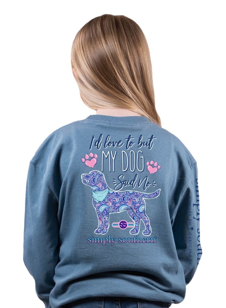 SALE Simply Southern Preppy My Dog Said No - Adult & Kids T-Shirts, Sweatshirts & Hoodies apparel design preview 2