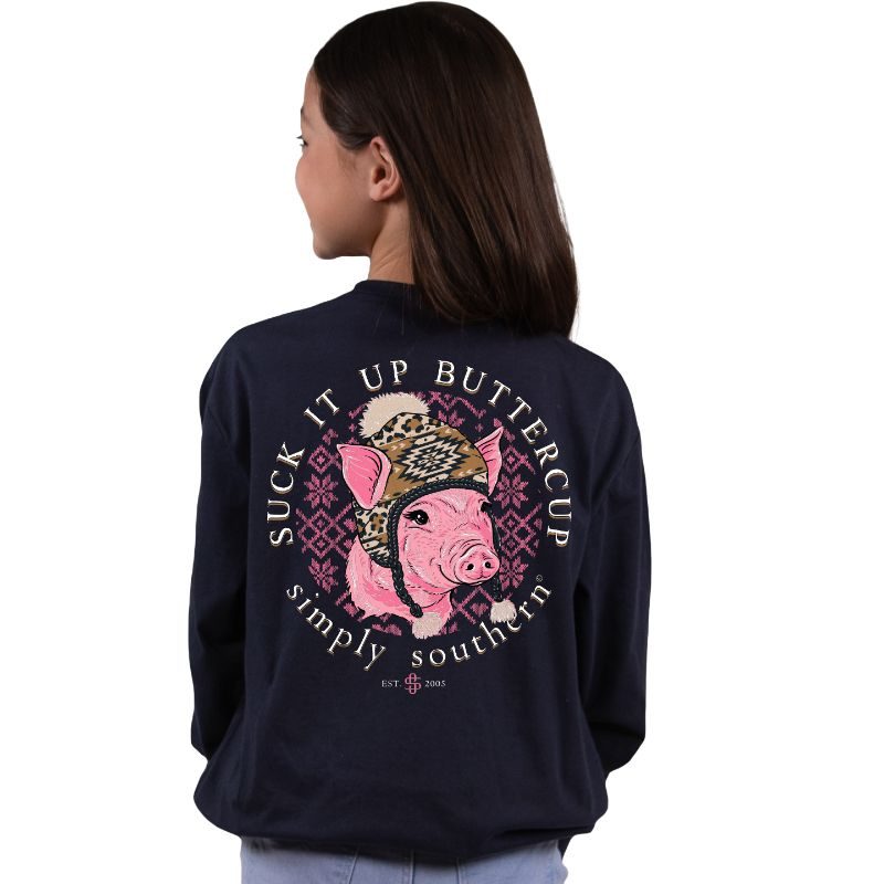 SALE Simply Southern Buttercup Pig - Adult & Kids T-Shirts, Sweatshirts & Hoodies apparel design preview 2
