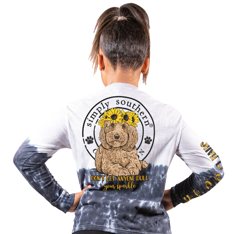 SALE Simply Southern Dull Your Sparkle Dog Sunflower - Adult & Kids T-Shirts, Sweatshirts & Hoodies apparel design preview 2