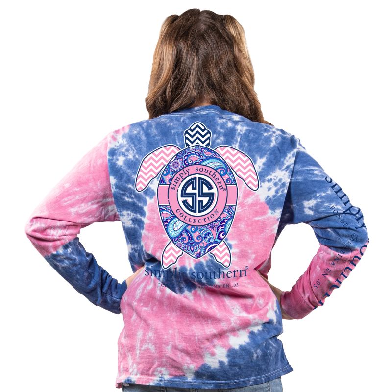 SALE Simply Southern Paisley Turtle Tie Dye - Adult & Kids T-Shirts, Sweatshirts & Hoodies apparel design preview 2