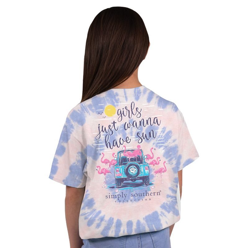 Simply Southern Girls Sun Tie Dye Coast - Adult & Kids T-Shirts, Sweatshirts & Hoodies apparel design preview 2