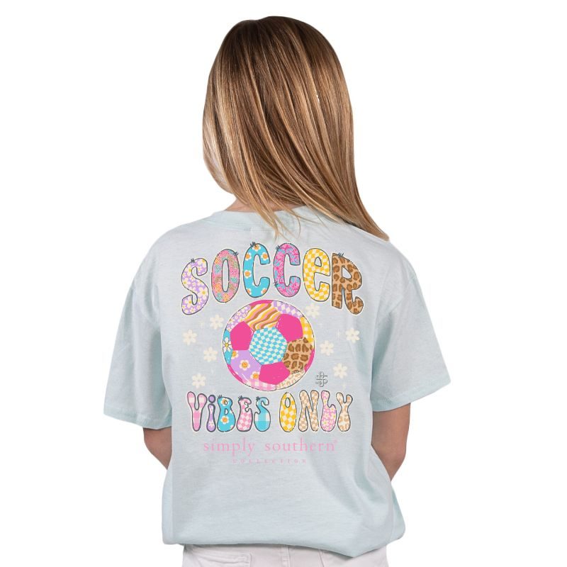 Simply Southern Soccer Vibes - Adult & Kids T-Shirts, Sweatshirts & Hoodies apparel design preview 2
