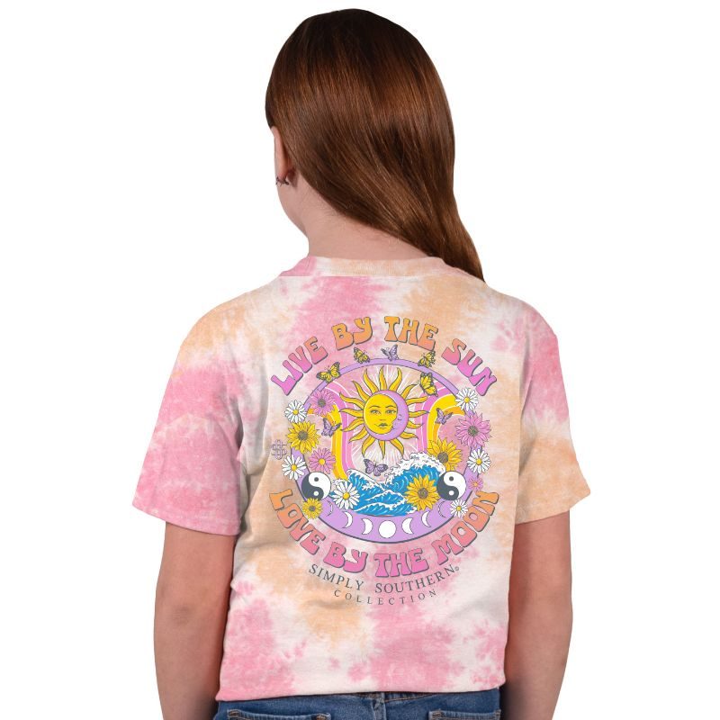 SALE Simply Southern Sun Moon Tie Dye - Adult & Kids T-Shirts, Sweatshirts & Hoodies apparel design preview 2