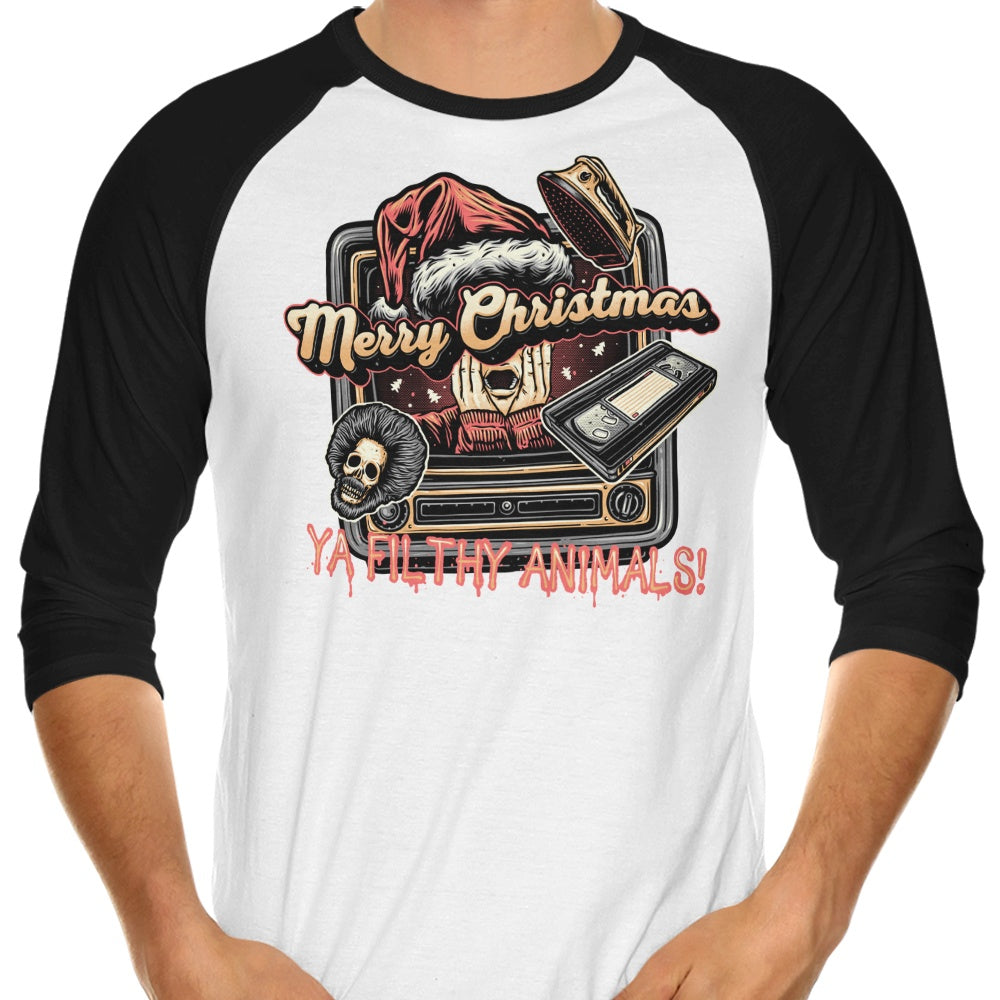 Ya Filthy Animals 3/4 Sleeve Raglan - Adult & Kids T-Shirts, Sweatshirts & Hoodies apparel design preview 1