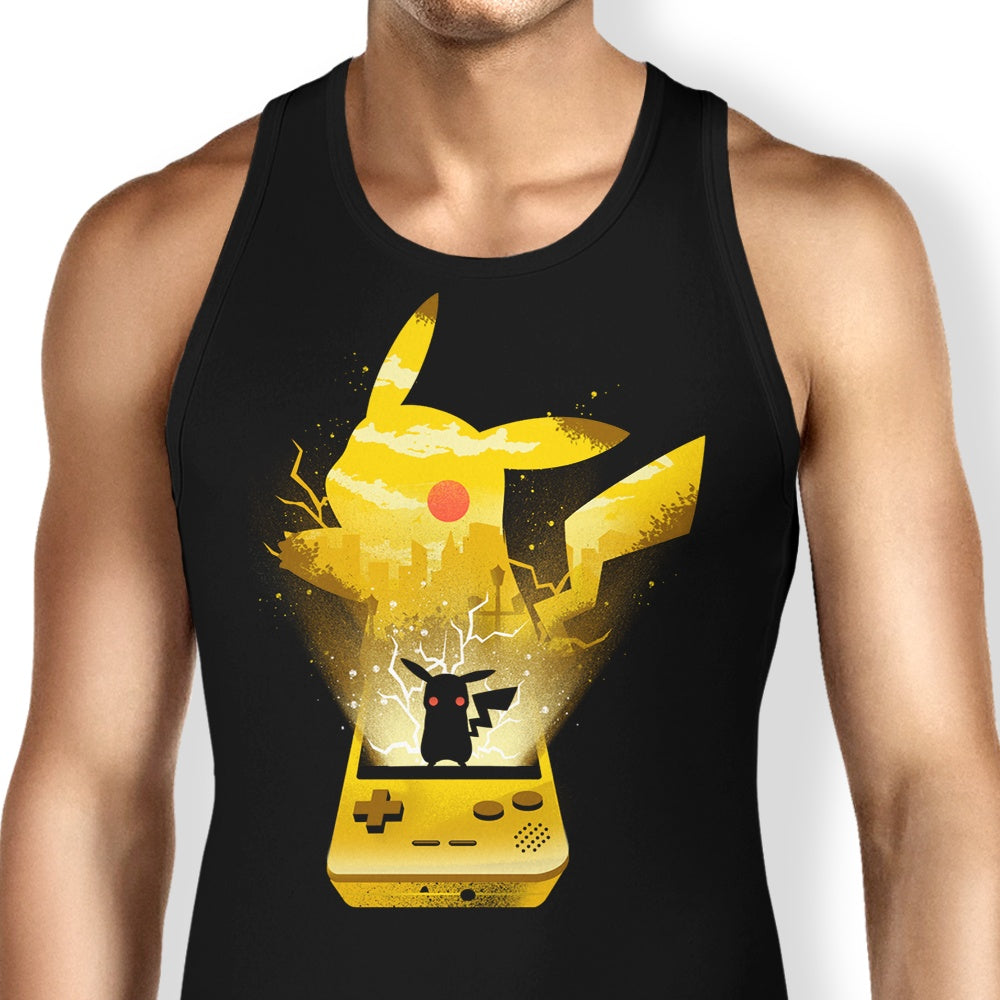 Yellow Pocket Gaming Tank Top - Adult & Kids T-Shirts, Sweatshirts & Hoodies apparel design preview 1