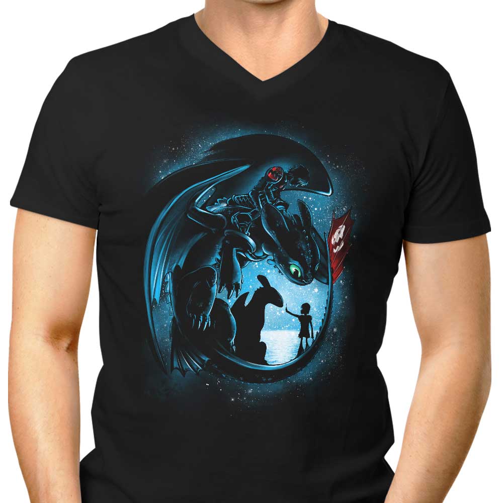 Yesterday and Tomorrow Men's V-Neck - Adult & Kids T-Shirts, Sweatshirts & Hoodies apparel design preview 1