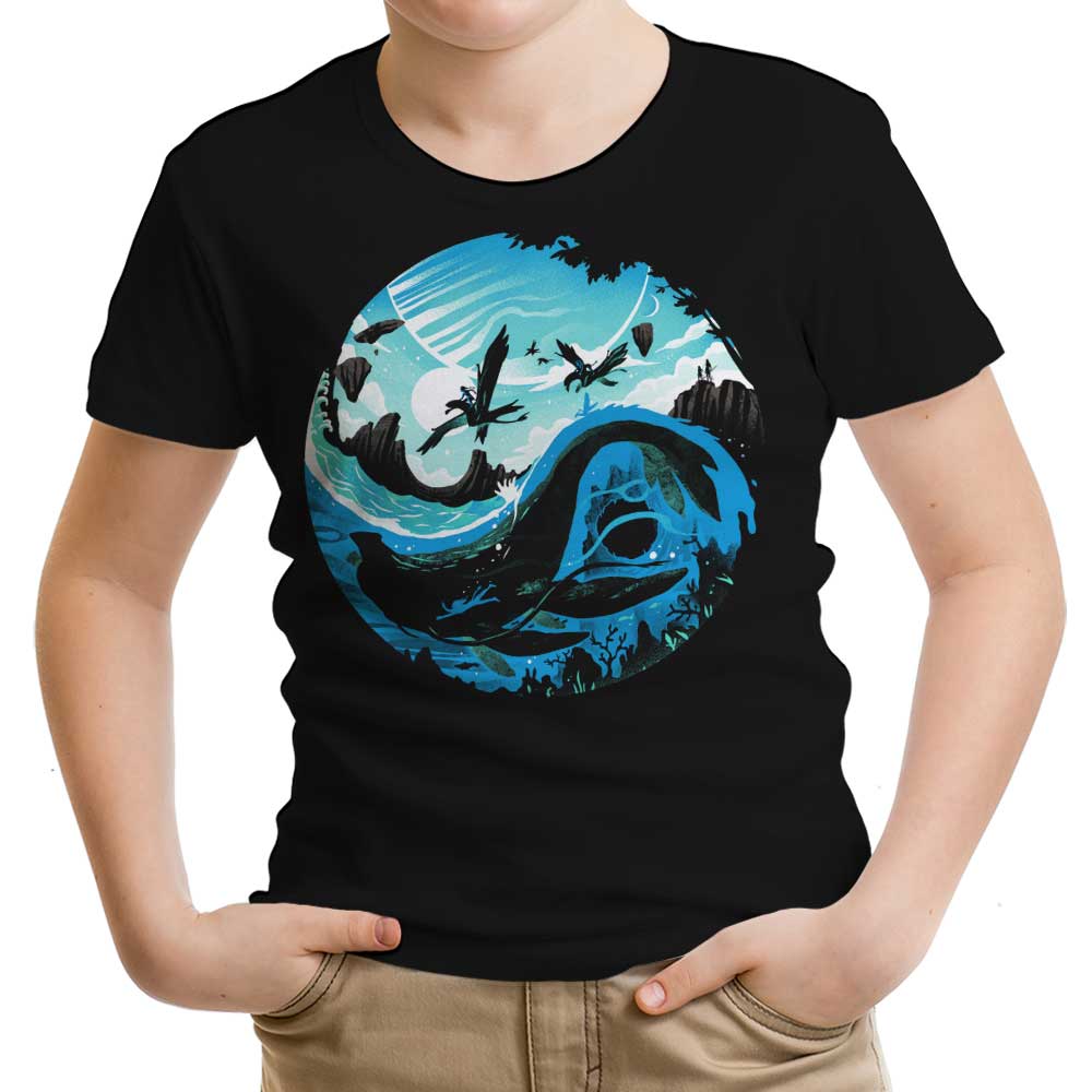 YinYang of Water Youth Apparel - Adult & Kids T-Shirts, Sweatshirts & Hoodies apparel design preview 1