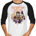 You Can't Sit Witch Us 3/4 Sleeve Raglan - Adult & Kids T-Shirts, Sweatshirts & Hoodies apparel design preview 1