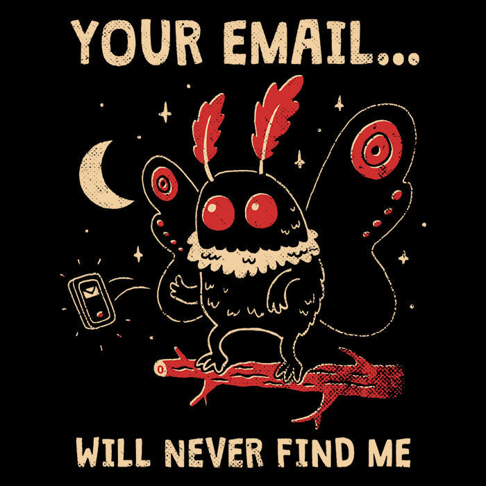 Your Email Will Never Find Me - Adult & Kids T-Shirts, Sweatshirts & Hoodies apparel design preview 2
