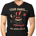 Your Email Will Never Find Me Men's V-Neck - Adult & Kids T-Shirts, Sweatshirts & Hoodies apparel design preview 1