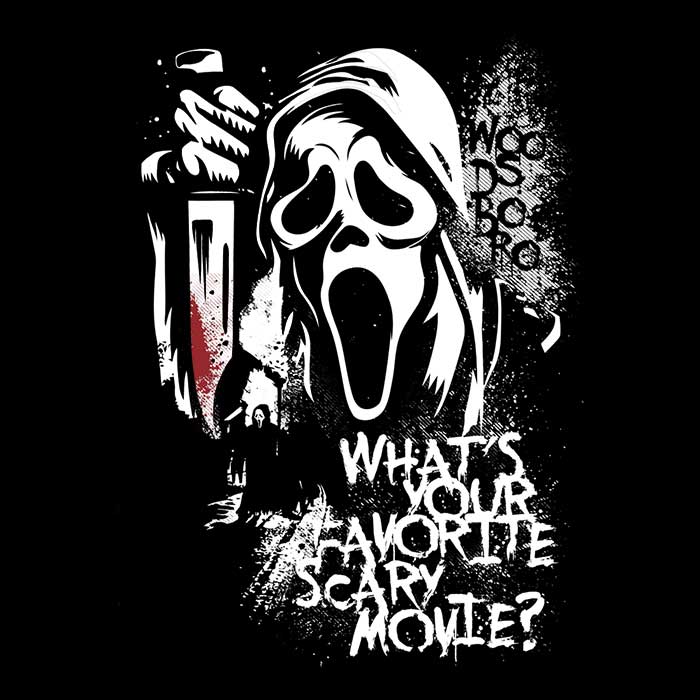 Your Favorite Scary Movie Youth Apparel - Adult & Kids T-Shirts, Sweatshirts & Hoodies apparel design preview 2