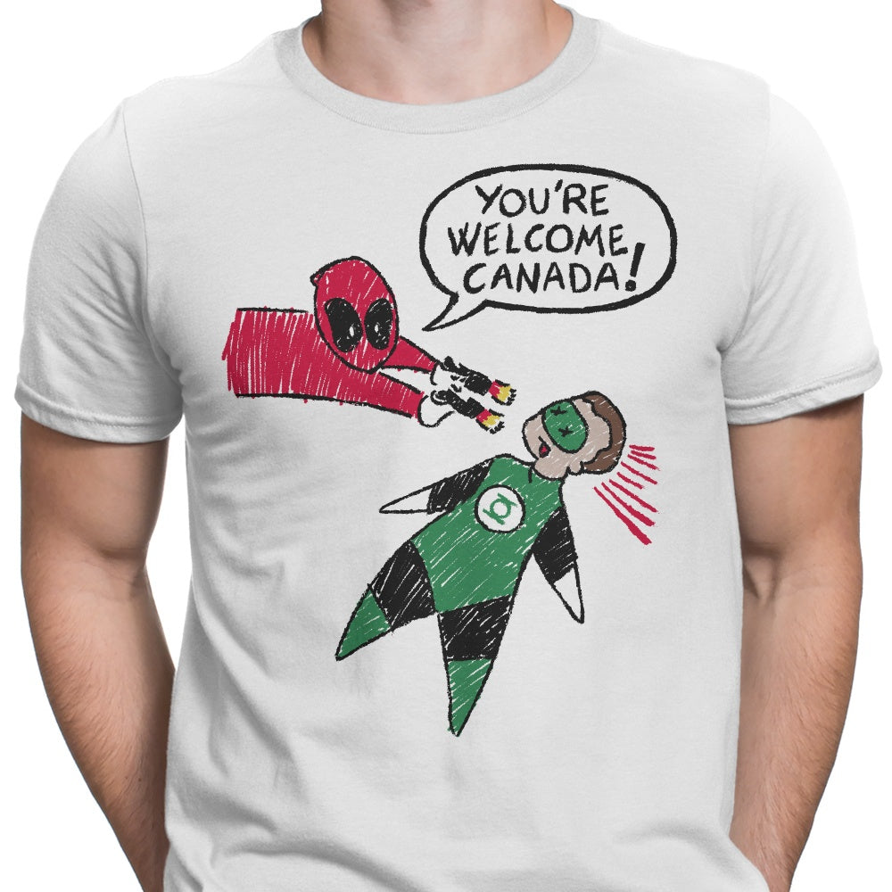 You're Welcome, Canada Men's Apparel - Adult & Kids T-Shirts, Sweatshirts & Hoodies apparel design preview 2