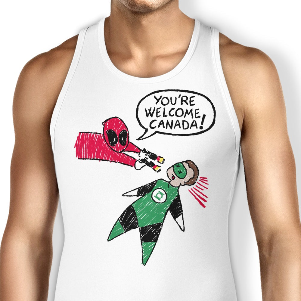 You're Welcome, Canada Tank Top - Adult & Kids T-Shirts, Sweatshirts & Hoodies apparel design preview 1