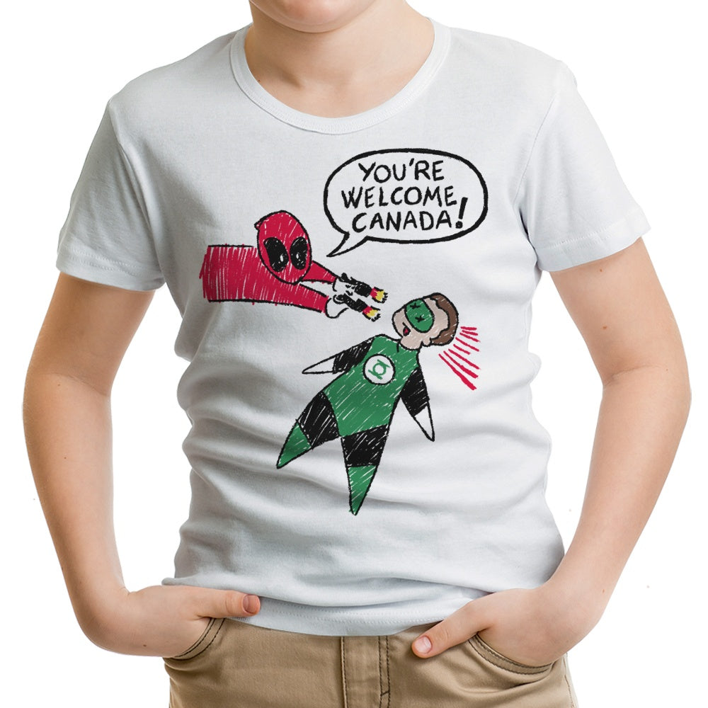You're Welcome, Canada Youth Apparel - Adult & Kids T-Shirts, Sweatshirts & Hoodies apparel design preview 1