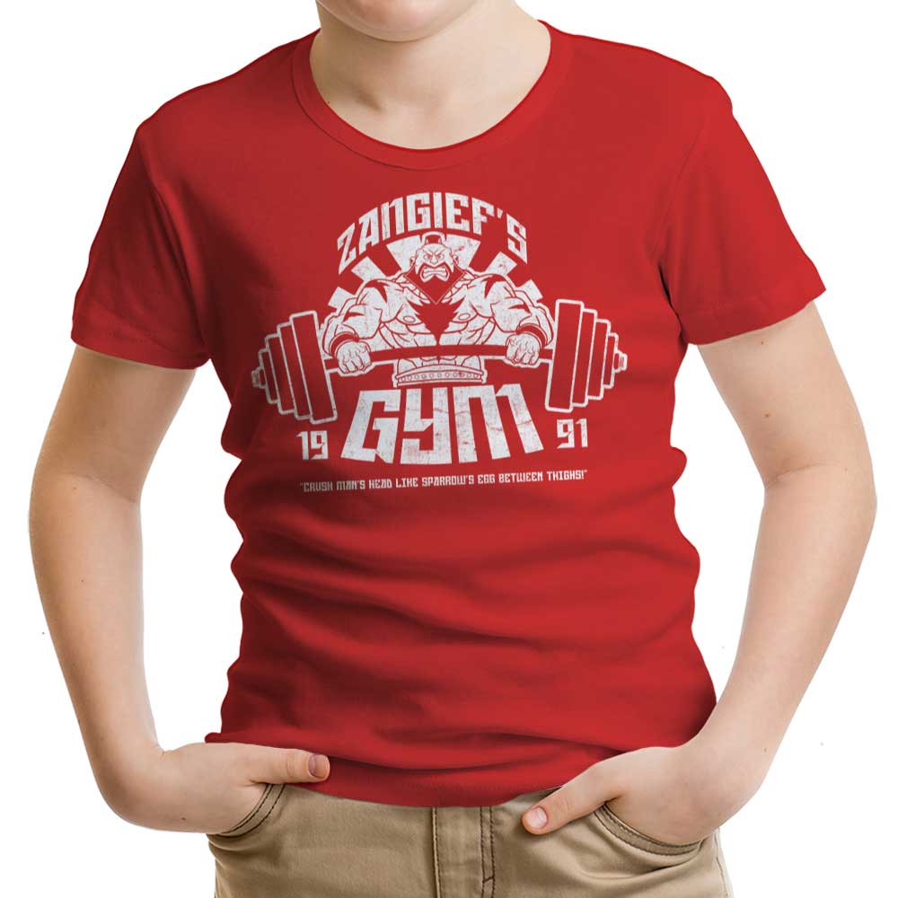 Zangief Gym Youth Apparel - Adult & Kids T-Shirts, Sweatshirts & Hoodies apparel design preview 1