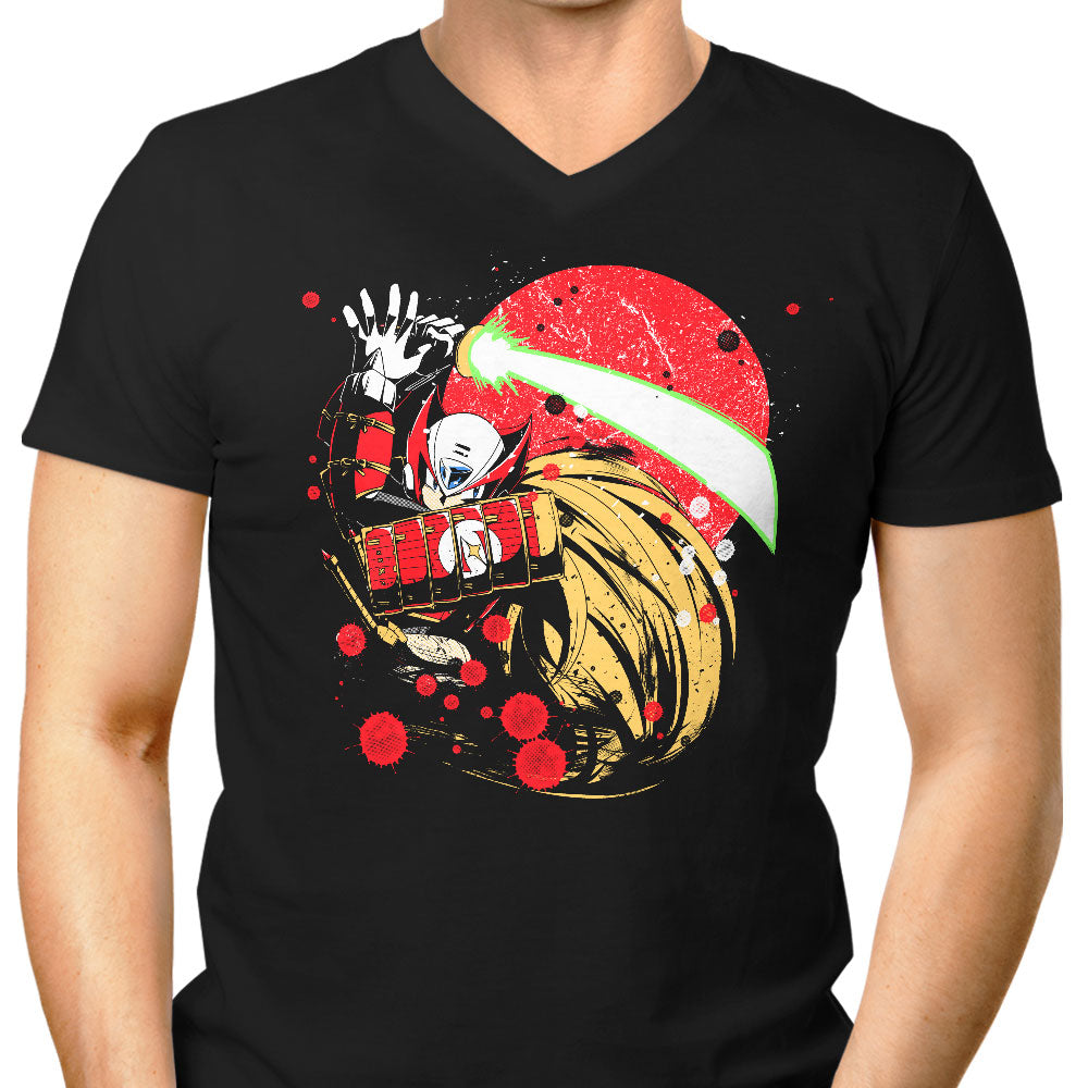 Zero Samurai Men's V-Neck - Adult & Kids T-Shirts, Sweatshirts & Hoodies apparel design preview 1