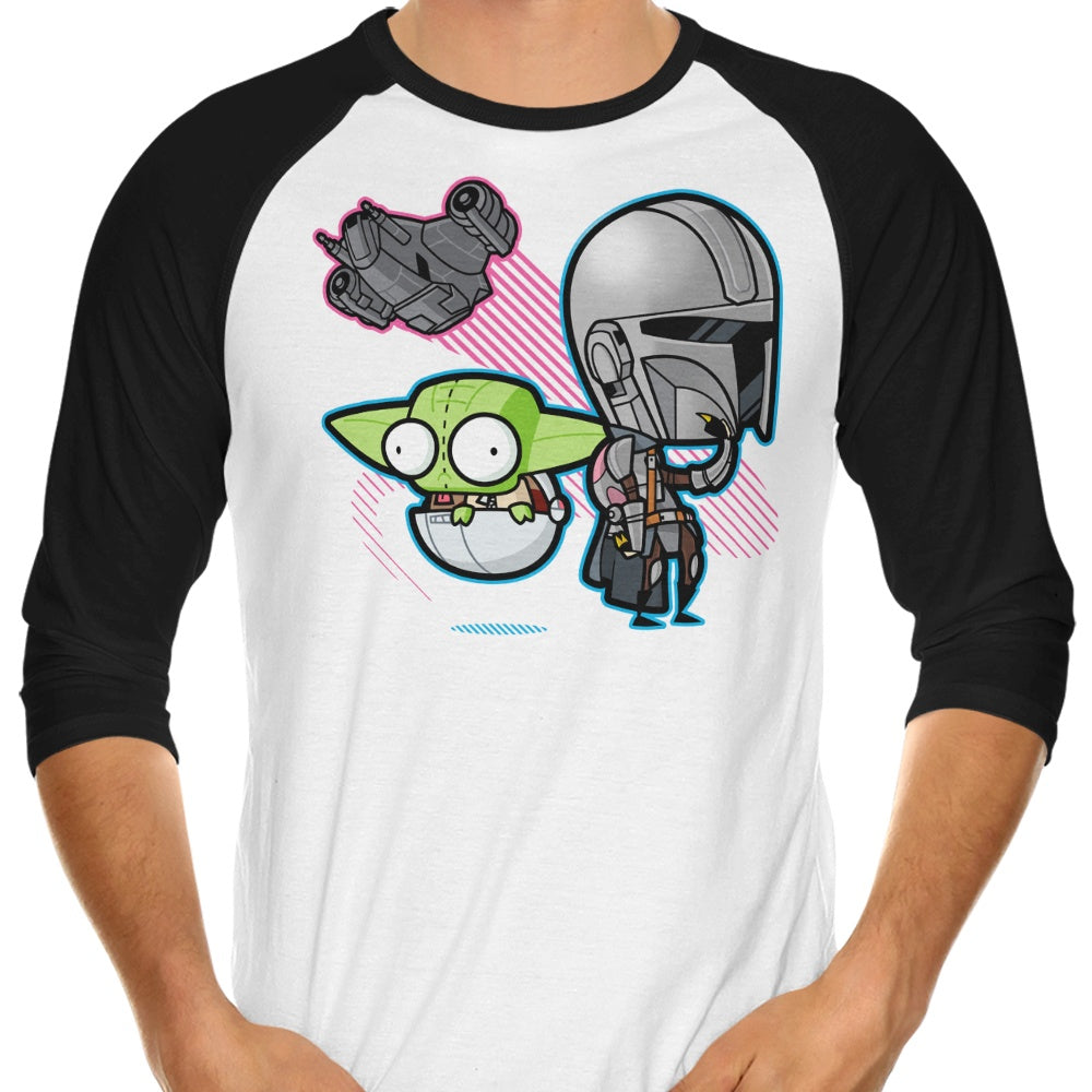 Zim Djarin 3/4 Sleeve Raglan - Adult & Kids T-Shirts, Sweatshirts & Hoodies apparel design preview 1