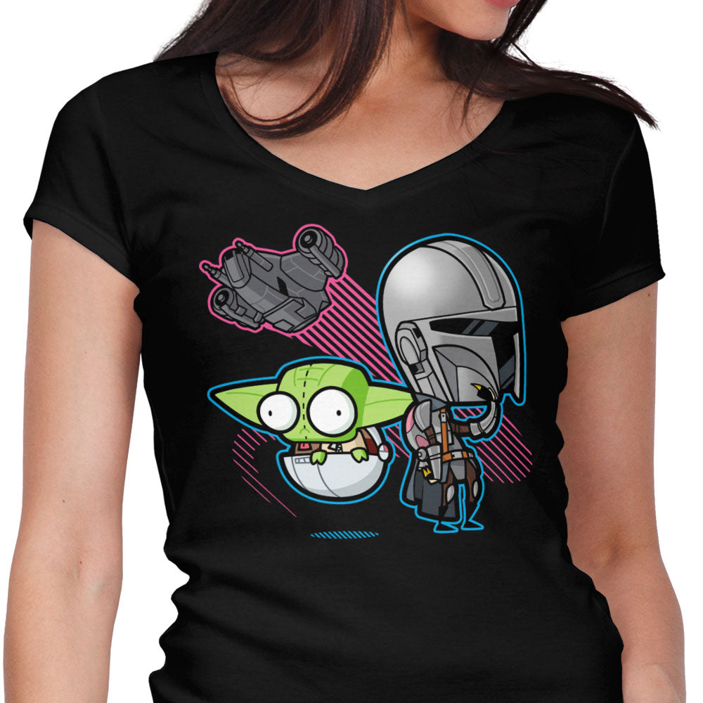 Zim Djarin Women's V-Neck - Adult & Kids T-Shirts, Sweatshirts & Hoodies apparel design preview 1