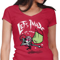 Zim Pilgrim Women's V-Neck - Adult & Kids T-Shirts, Sweatshirts & Hoodies apparel design preview 1