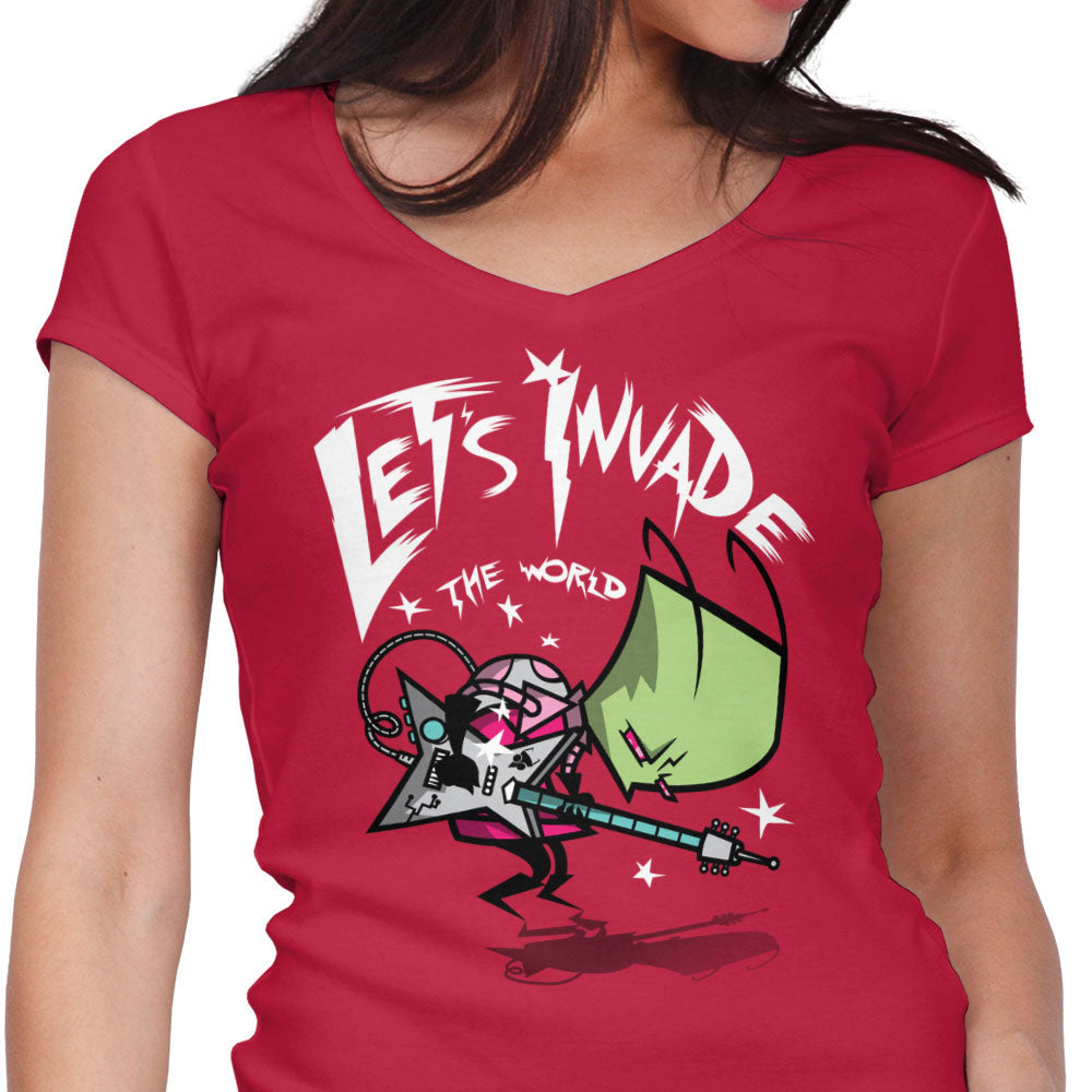 Zim Pilgrim Women's V-Neck - Adult & Kids T-Shirts, Sweatshirts & Hoodies apparel design preview 1