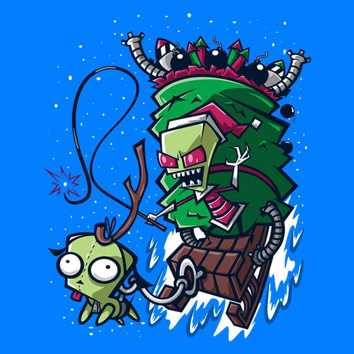 Zim Stole Christmas - Adult & Kids T-Shirts, Sweatshirts & Hoodies apparel design preview 2
