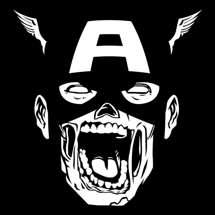 Zombie Captain Men's Apparel - Adult & Kids T-Shirts, Sweatshirts & Hoodies apparel design preview 2