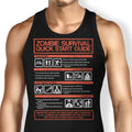 Zombie Survival Quick Start Guide Tank Top - Adult & Kids T-Shirts, Sweatshirts & Hoodies apparel design preview 1