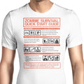 Zombie Survival Quick Start Guide (Alt) Men's Apparel - Adult & Kids T-Shirts, Sweatshirts & Hoodies apparel design preview 1
