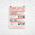 Zombie Survival Quick Start Guide (Alt) Poster - Adult & Kids T-Shirts, Sweatshirts & Hoodies apparel design preview 1