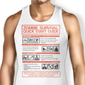 Zombie Survival Quick Start Guide (Alt) Tank Top - Adult & Kids T-Shirts, Sweatshirts & Hoodies apparel design preview 1