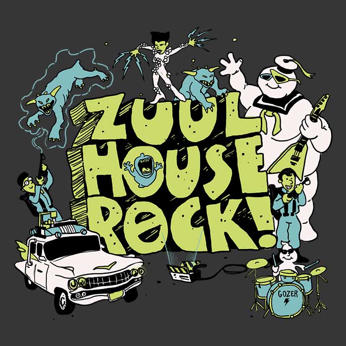 Zuul House Rock Coasters - Adult & Kids T-Shirts, Sweatshirts & Hoodies apparel design preview 1