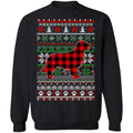 Golden retriever red plaid Christmas sweater product image 2