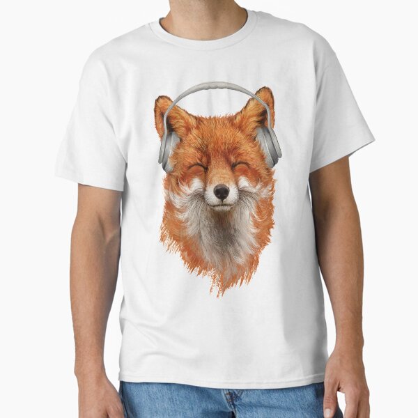 Smiling Musical Fox - Adult & Kids T-Shirts, Sweatshirts & Hoodies apparel design preview 1