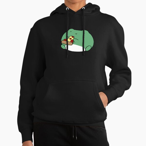 Frog Eating Pizza - Adult & Kids T-Shirts, Sweatshirts & Hoodies apparel design preview 1