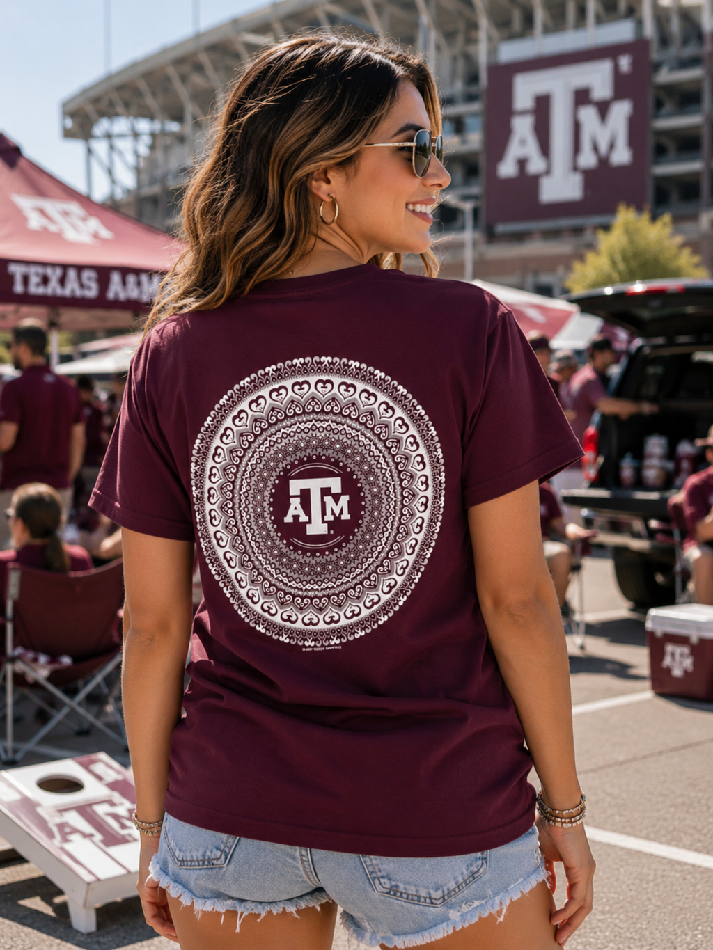 Texas Preppy Mandala - Adult & Kids T-Shirts, Sweatshirts & Hoodies apparel design preview 1