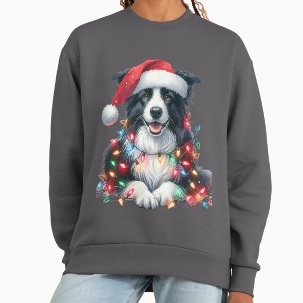 Whimsical Holiday Pets Watercolor Collection: Festive - Adult & Kids T-Shirts, Sweatshirts & Hoodies apparel design preview 1