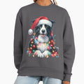 Whimsical Holiday Pets Watercolor Collection: Festive - Adult & Kids T-Shirts, Sweatshirts & Hoodies apparel design preview 1