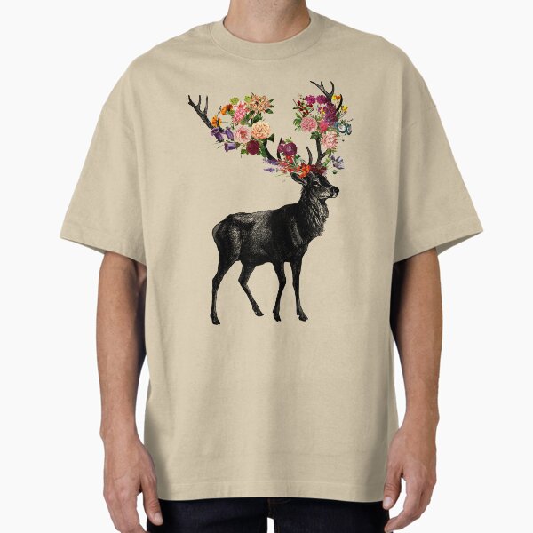 Spring Itself Deer Floral by Tobe Fonseca - Adult & Kids T-Shirts, Sweatshirts & Hoodies apparel design preview 1
