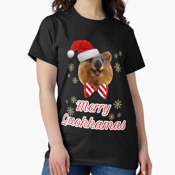 Quokka Merry Christmas Quokkamas Xmas Cute Australia - Adult & Kids T-Shirts, Sweatshirts & Hoodies apparel design preview 1