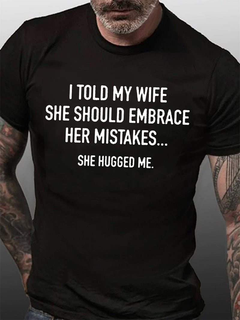 I TOLD MY WIFE Print Men Slogan - Adult & Kids T-Shirts, Sweatshirts & Hoodies apparel design preview 6