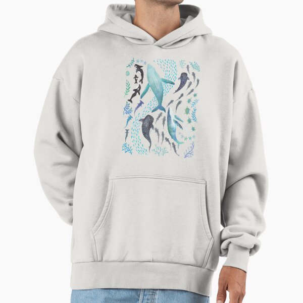 Sharks, Humpback Whales, Orcas Turtles Ocean Play - Adult & Kids T-Shirts, Sweatshirts & Hoodies apparel design preview 1